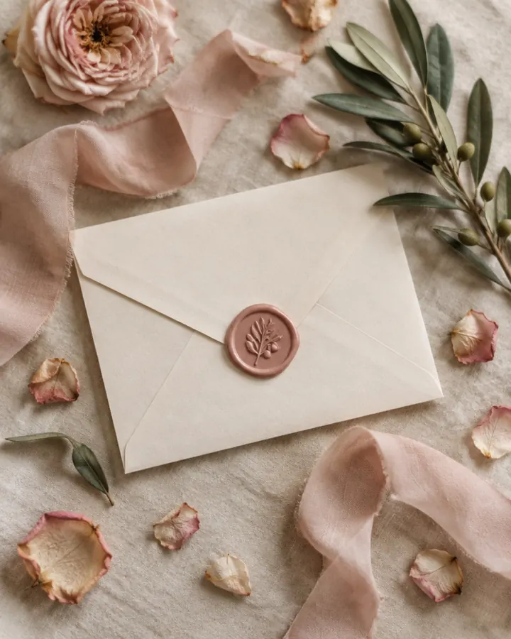 Invitación de boda Acuarela, estilo romántico