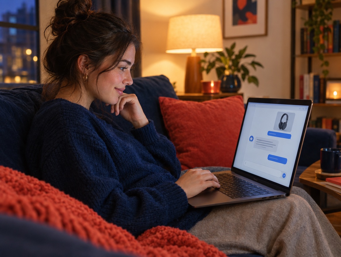 Chatbot con IA respondiendo a un cliente en la web de un negocio