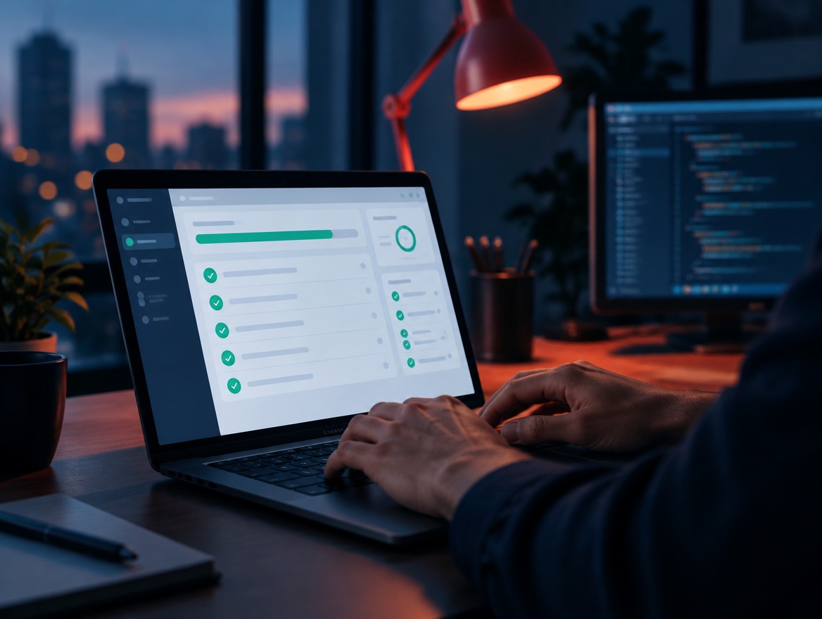 Panel de mantenimiento de una web con todas las comprobaciones en verde